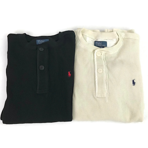 ralph lauren waffle knit henley